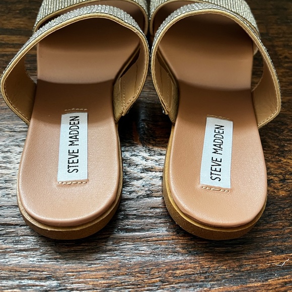 Steve Madden 5.5 sparkly sandal slides - Picture 6 of 6